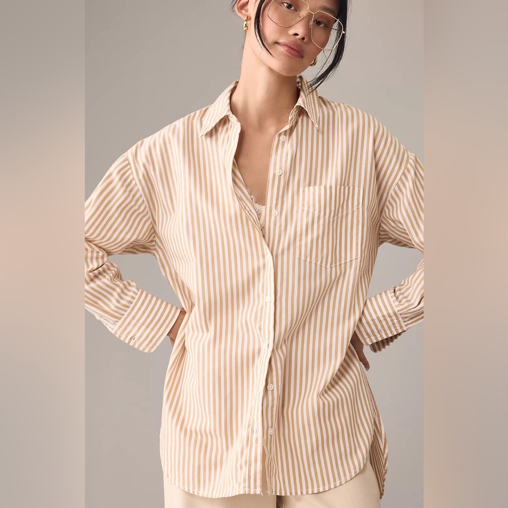 The Bennet Buttondown Shirt by Maeve Medium - Picture 3 of 8
